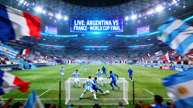 Live streaming of Argentina vs France World Cup Final match at Lusail Stadium